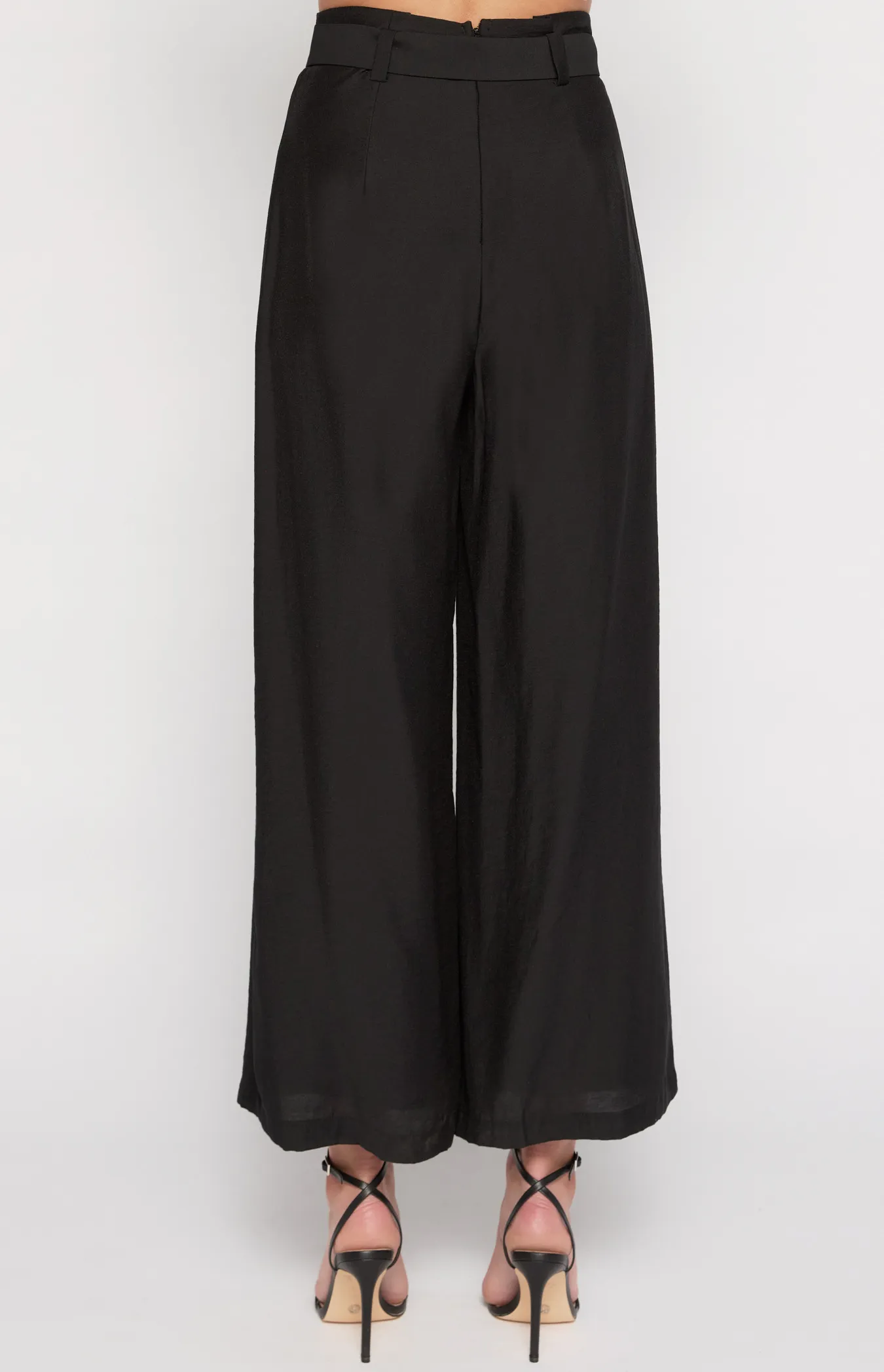 Paperbag Pleated Pants with D Ring Buckle (SPA460A)