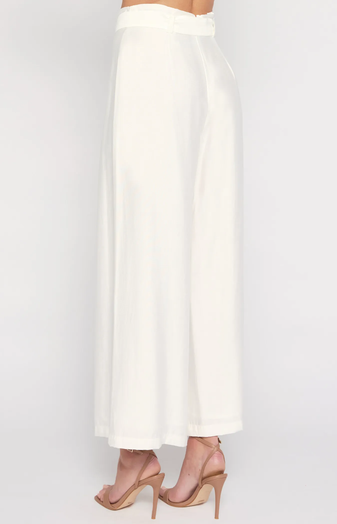 Paperbag Pleated Pants with D Ring Buckle (SPA460A)