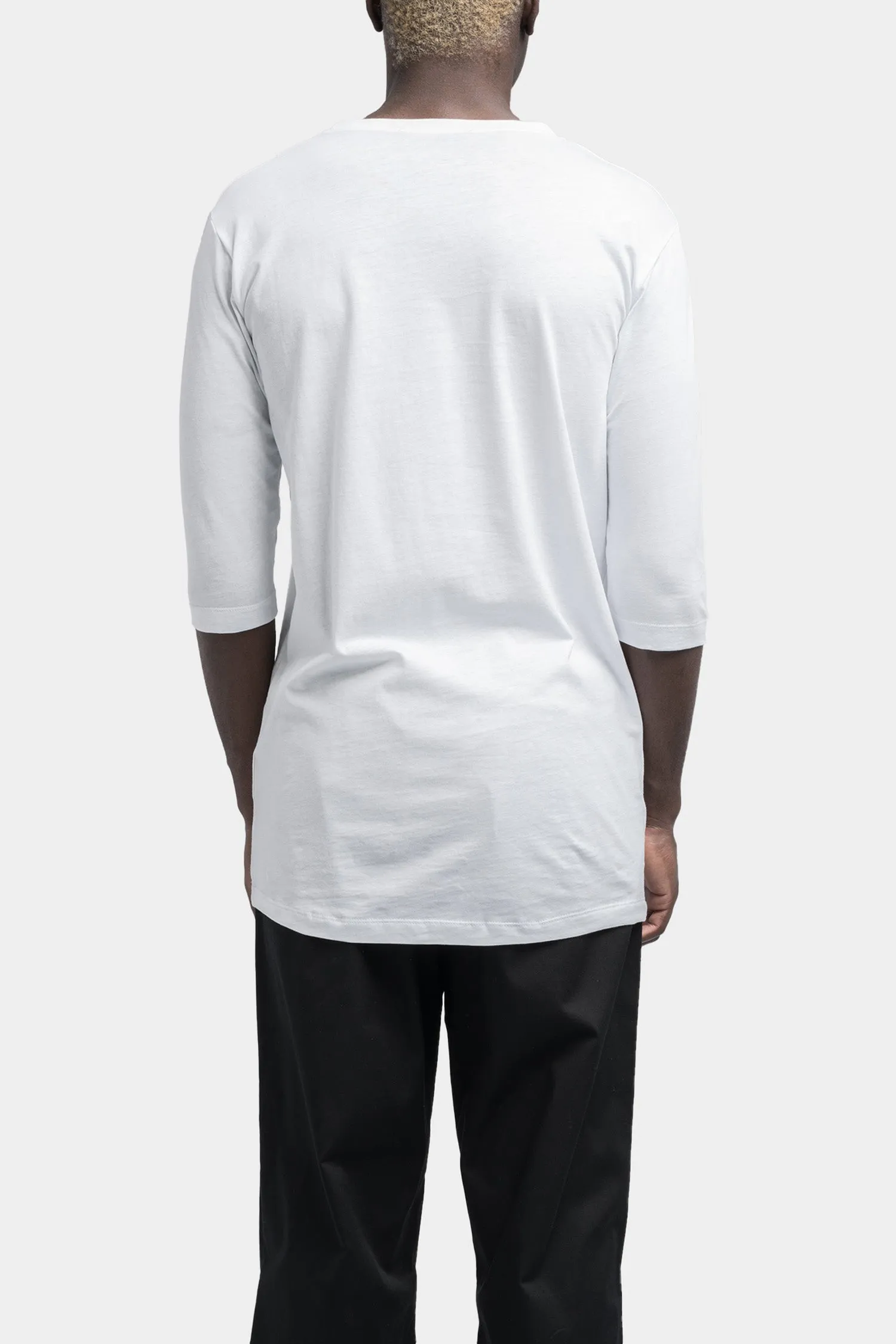 White Patch Panel T-Shirt