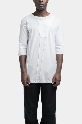 White Patch Panel T-Shirt