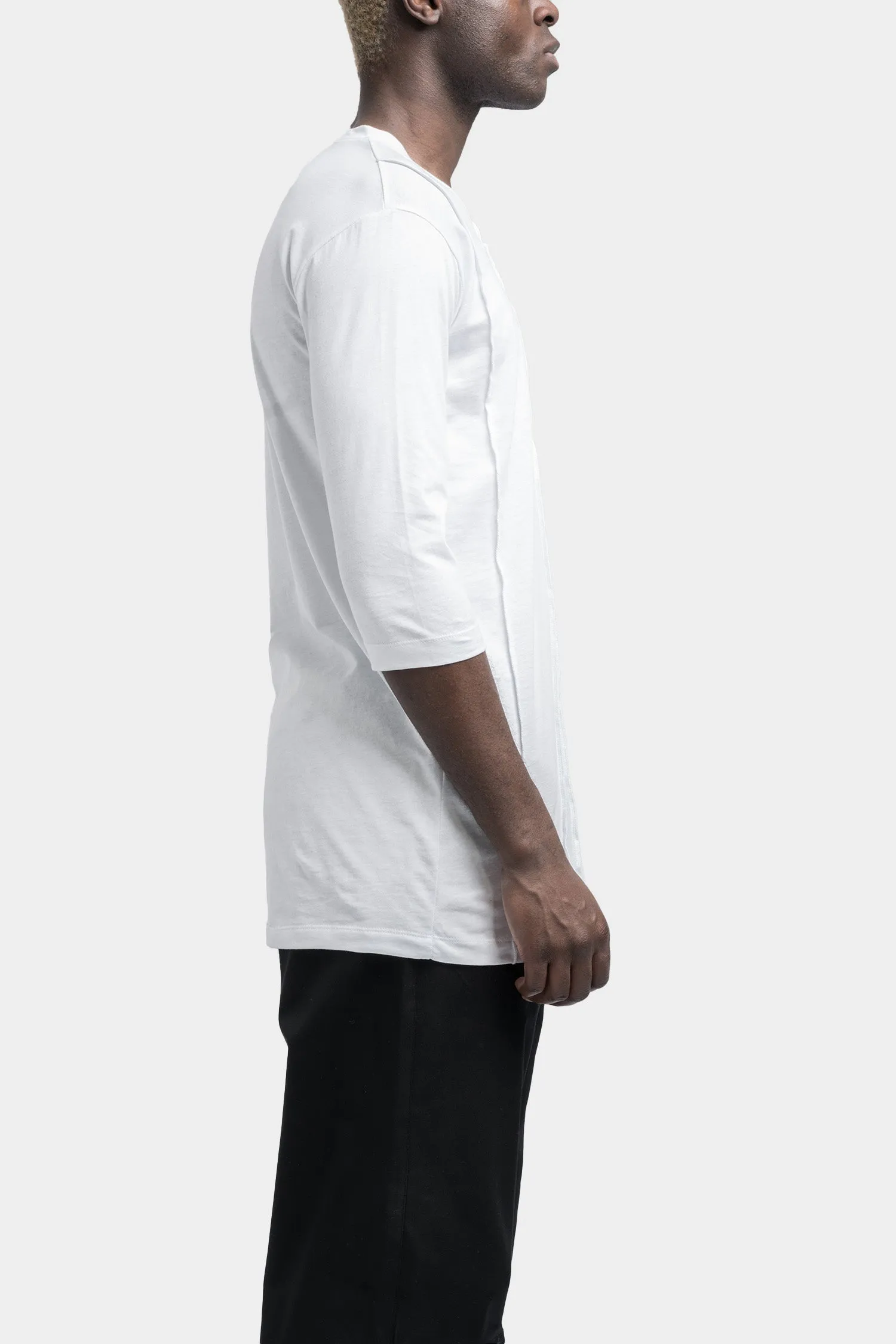 White Patch Panel T-Shirt