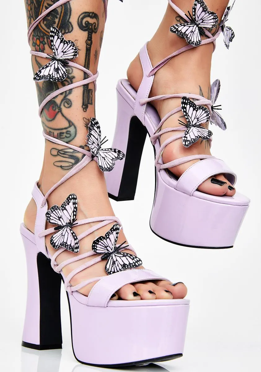 Pixie Queen Lace Up Heels-