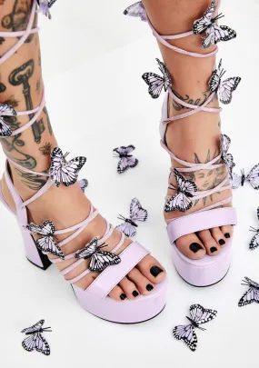 Pixie Queen Lace Up Heels-