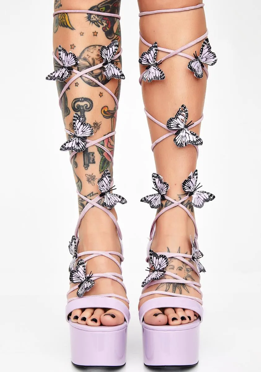 Pixie Queen Lace Up Heels-