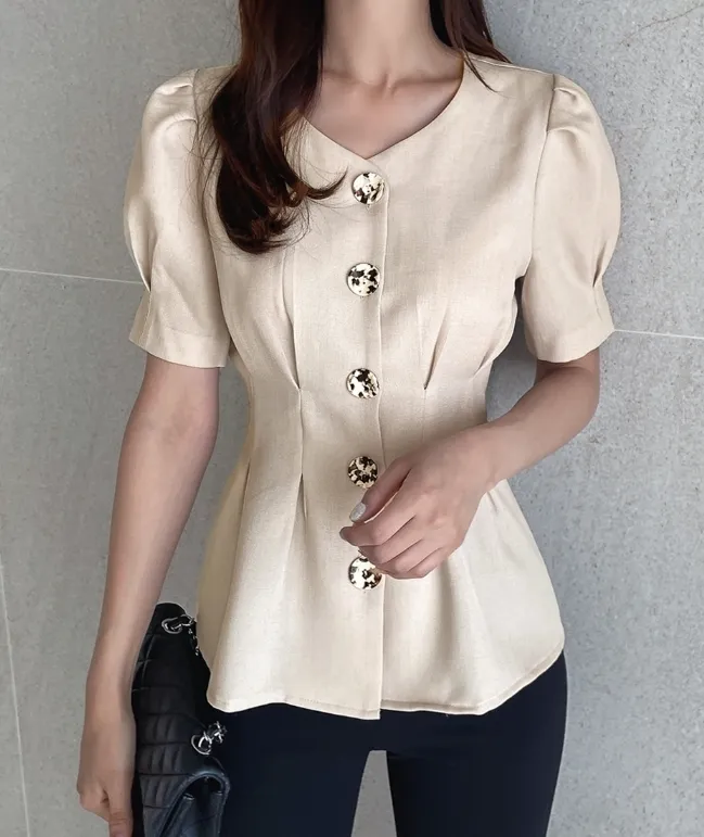 Street Style Short Sleeve Office Shirt