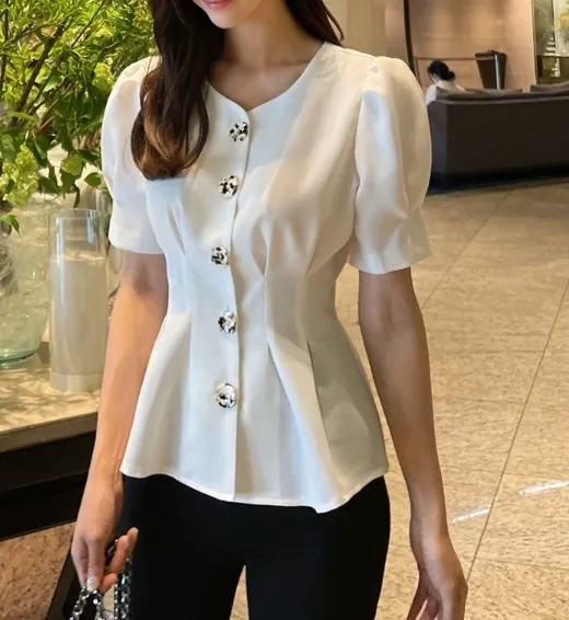 Street Style Short Sleeve Office Shirt