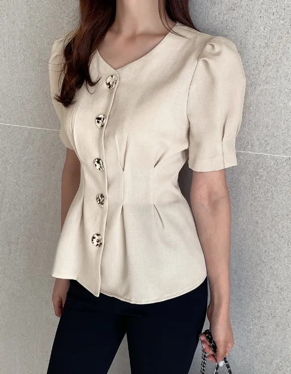 Street Style Short Sleeve Office Shirt