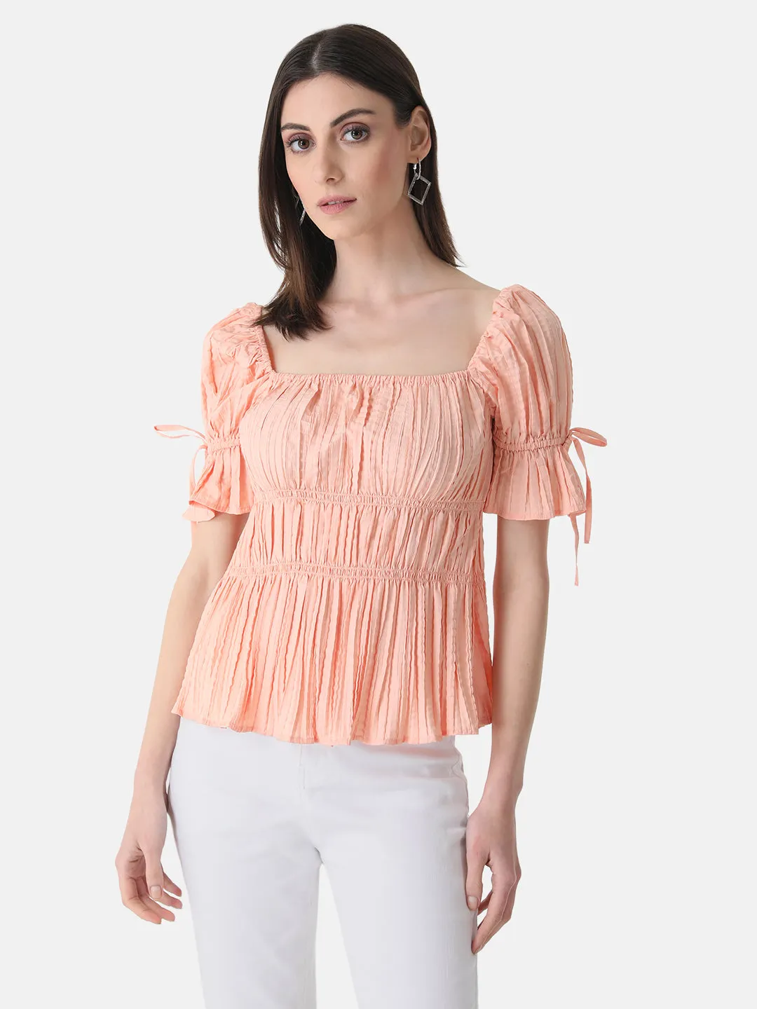 Top with Pleats and Smocking