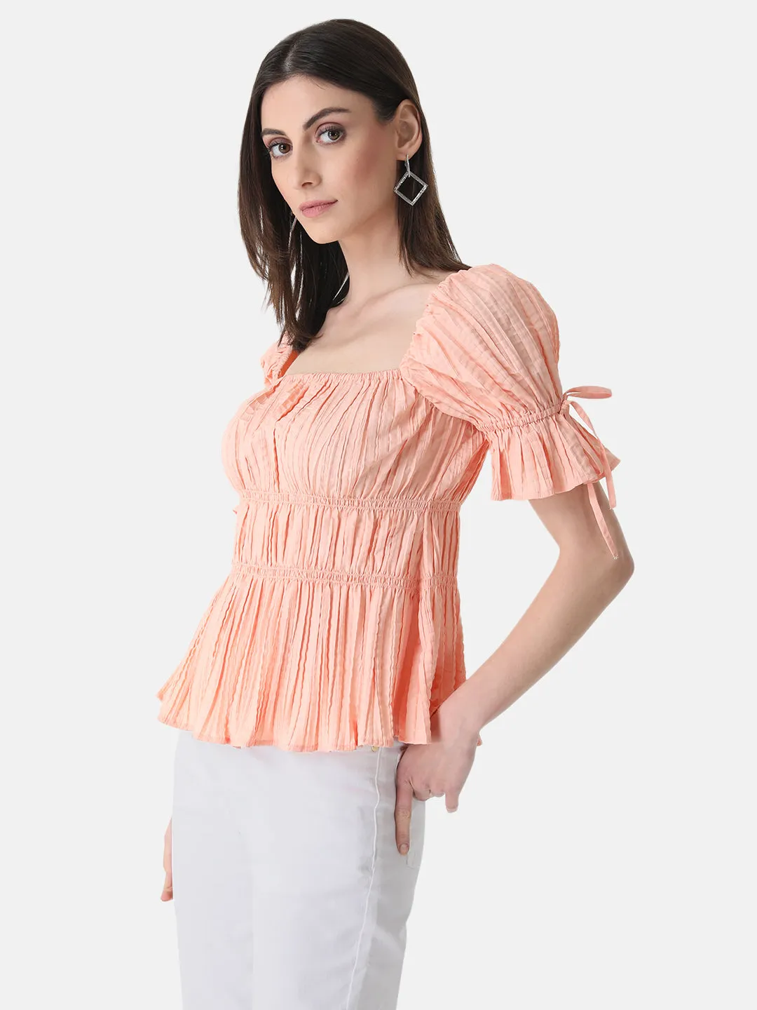 Top with Pleats and Smocking