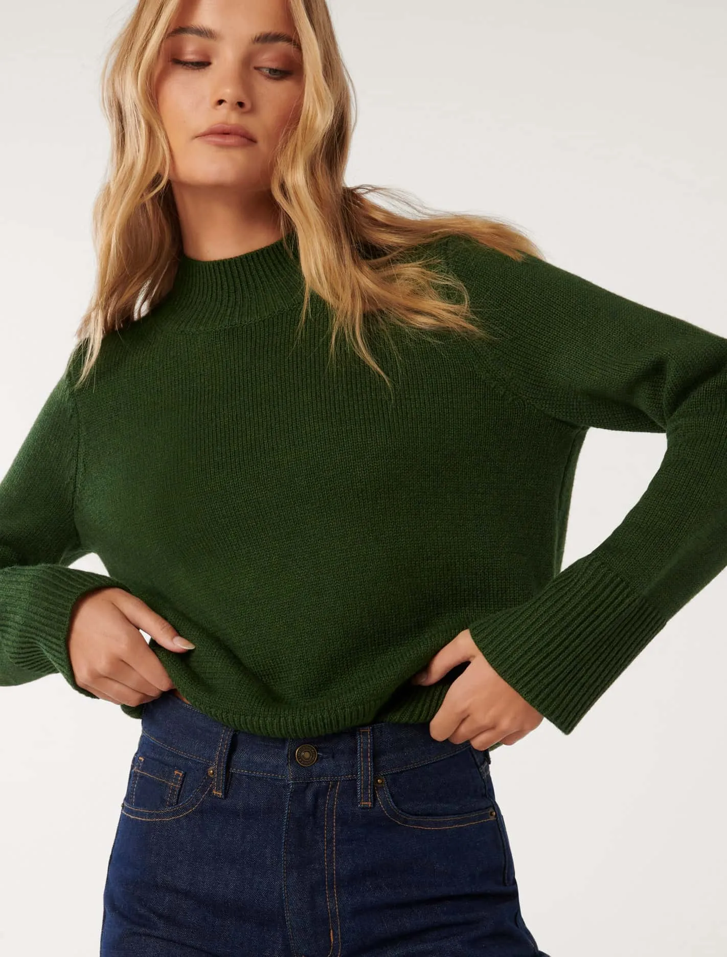 Poppy Stand Neck Jumper