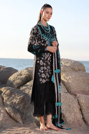 3-Piece Unstitched Lawn Shirt with Embroidered Chiffon Dupatta and Trouser AN4-01