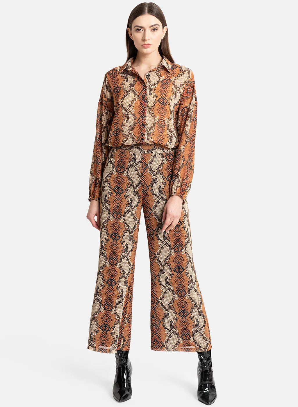 Snake Print Palazzo