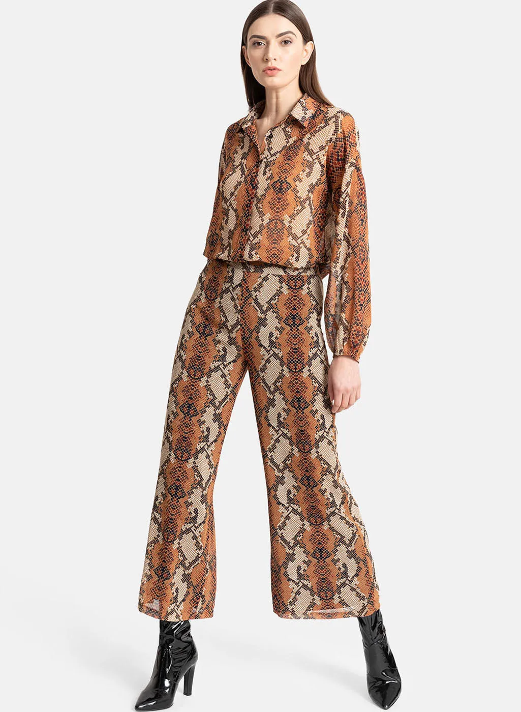 Snake Print Palazzo