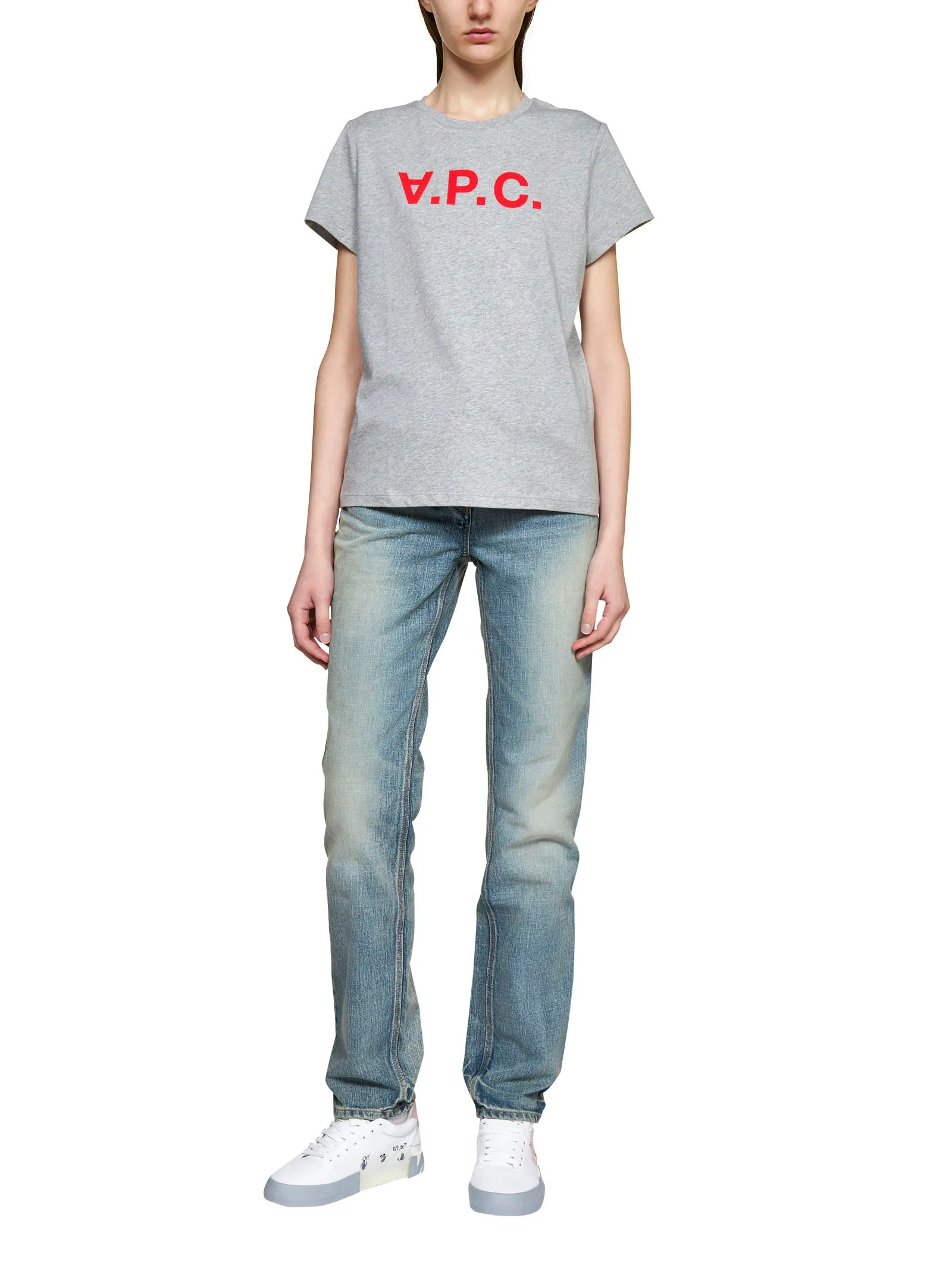 A.P.C. Logo Crewneck T-Shirt with Print