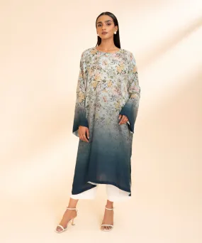 Patterned Silk Kaftan