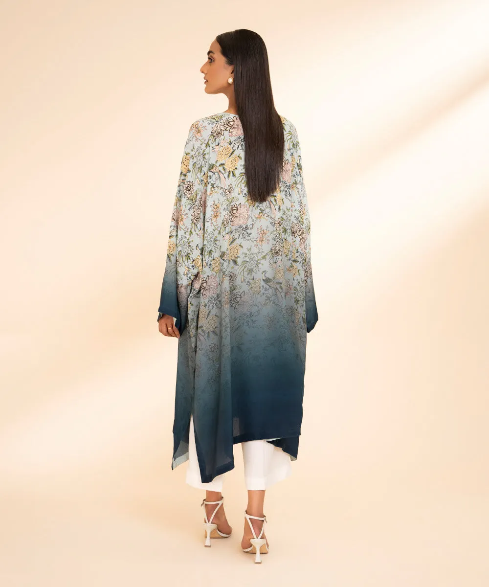 Patterned Silk Kaftan