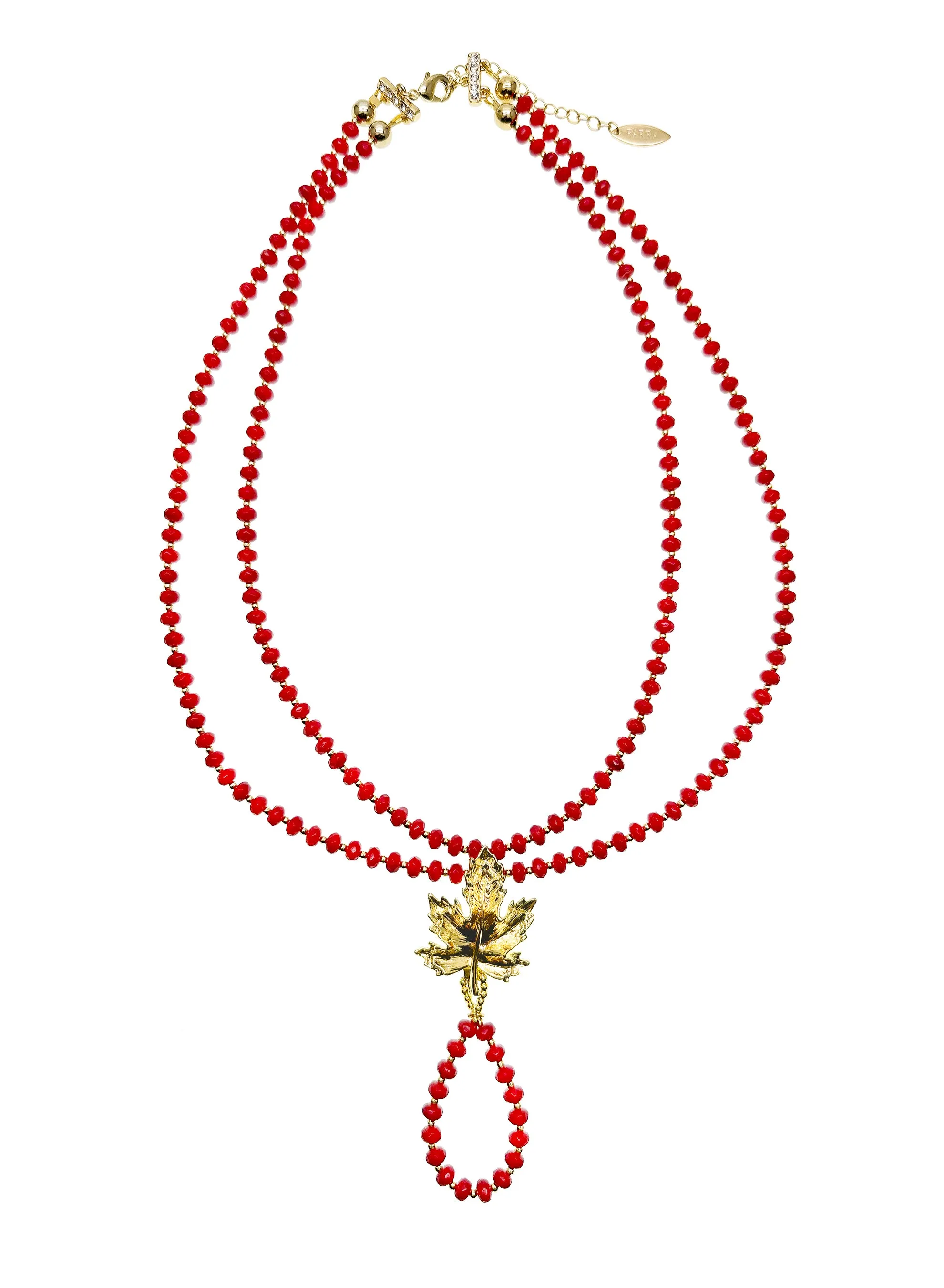 Red Bamboo Corals Necklace KN047