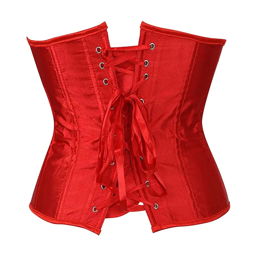 Corset Drag Satin Red