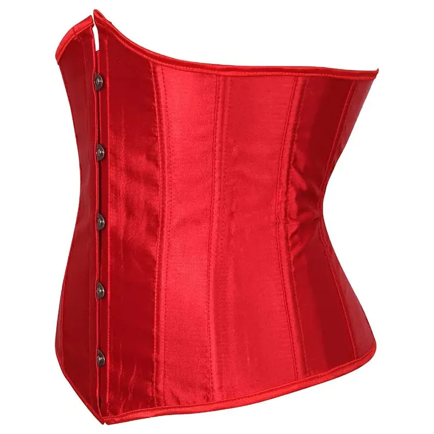 Corset Drag Satin Red