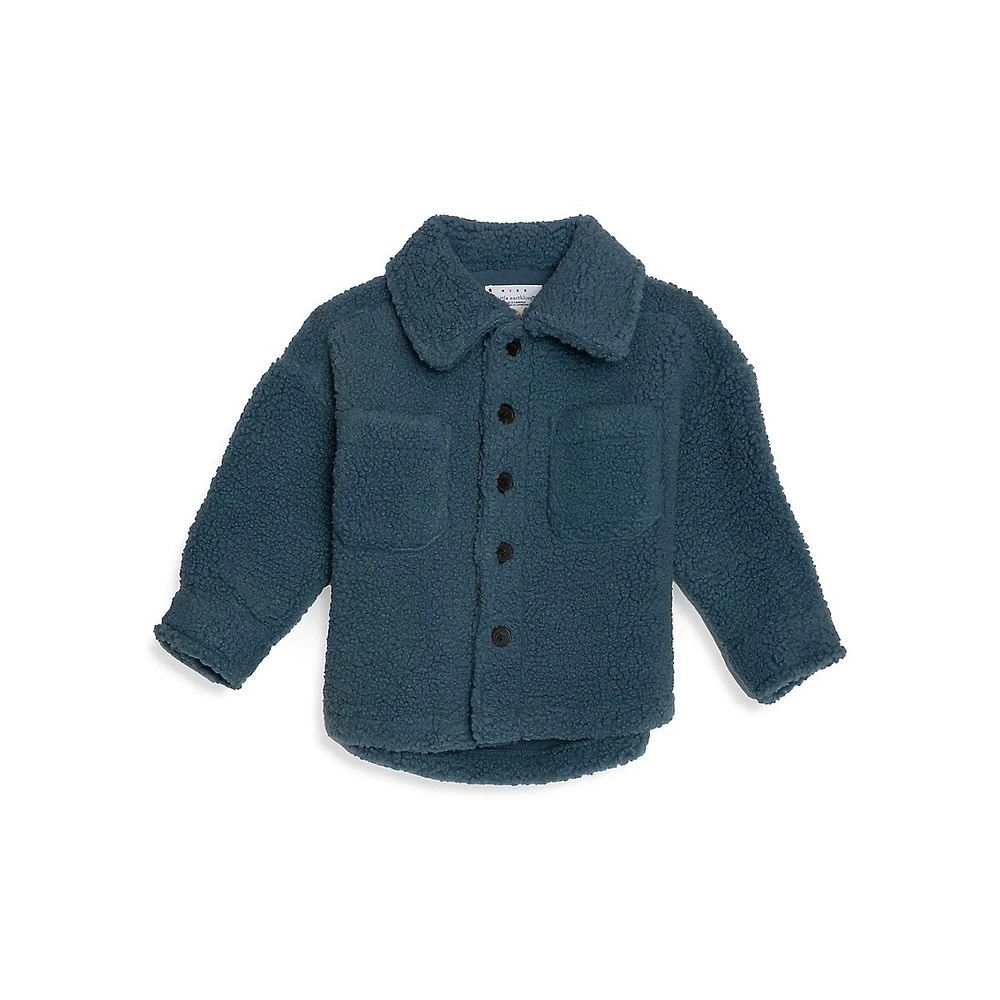 RISE LITTLE EARTHLING Baby Boy's & Little Faux Shearling Shacket