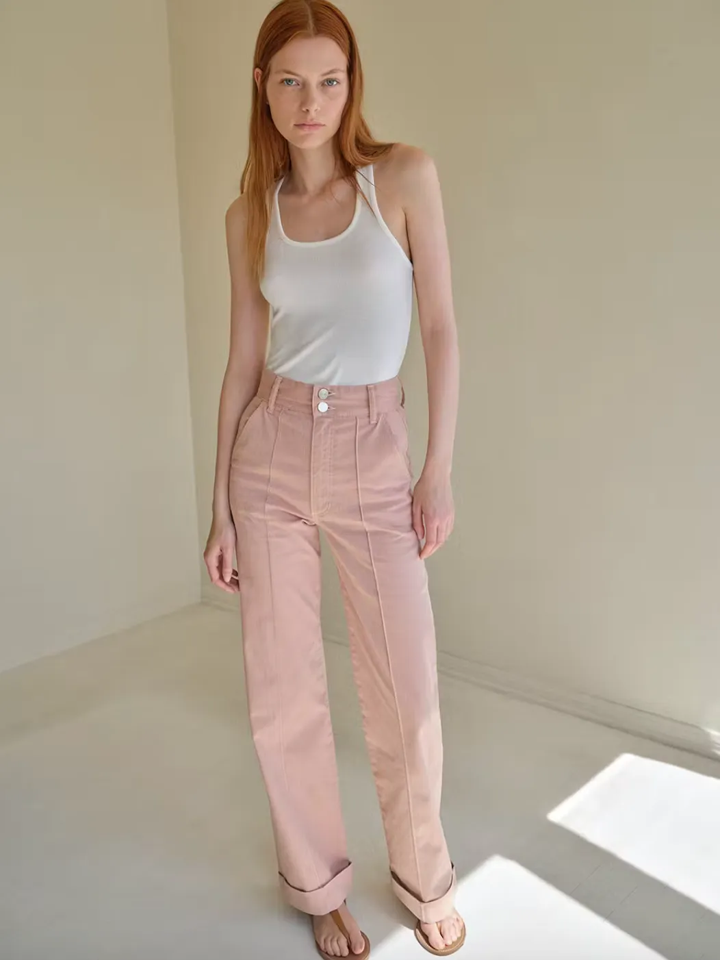 Retro Rose Cuffed Pants