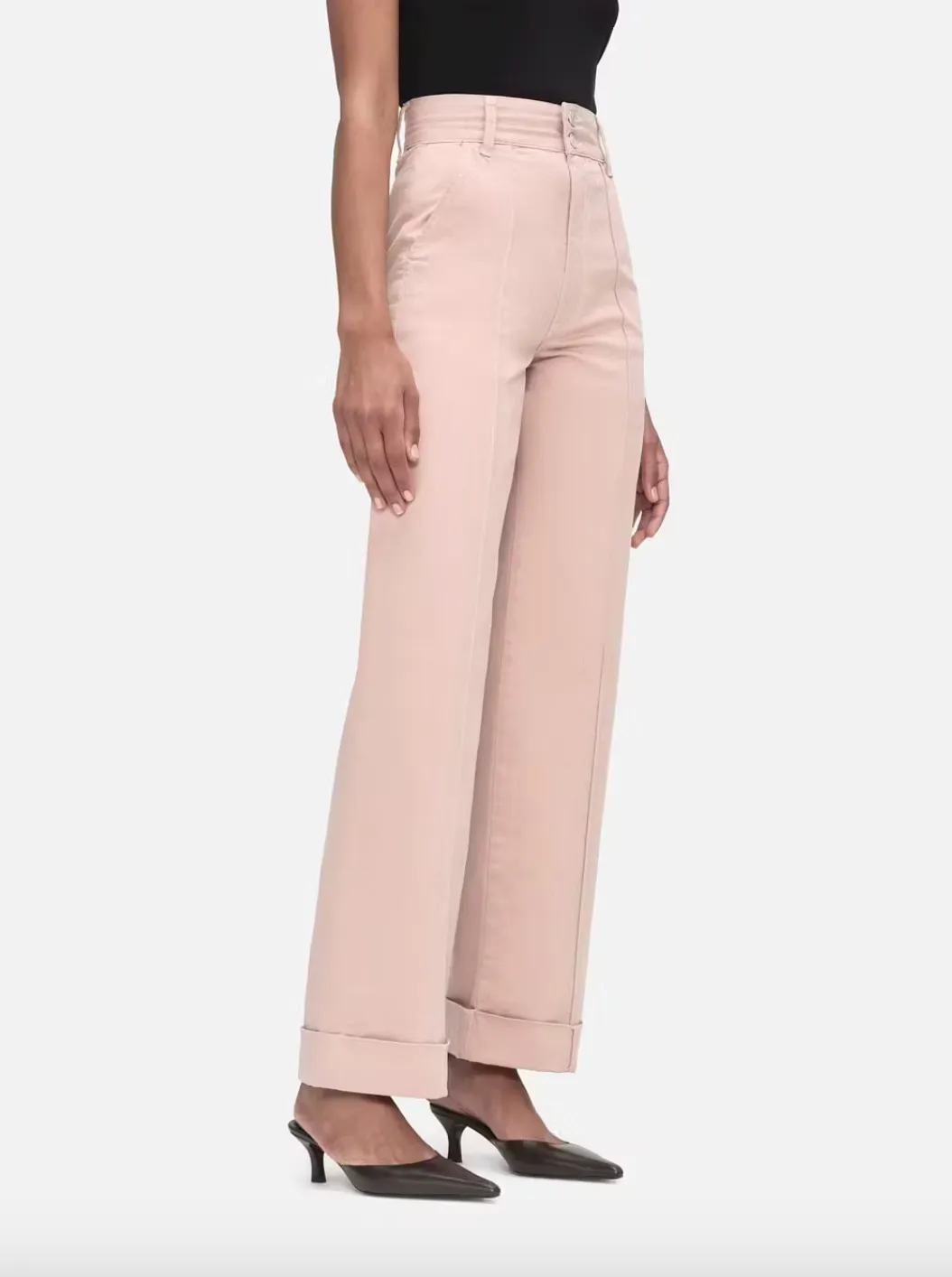 Retro Rose Cuffed Pants