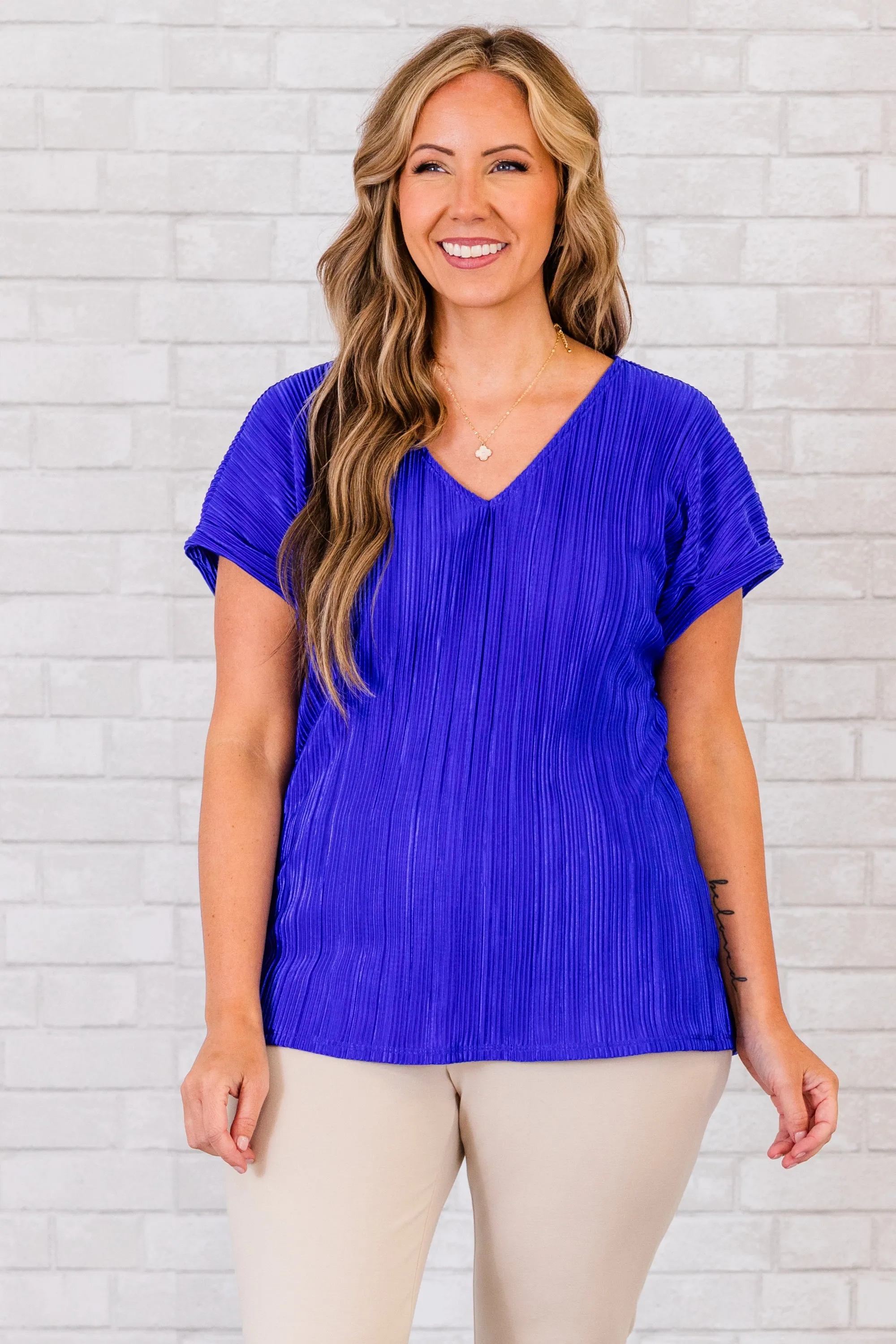 Chic Royal Blue Babe Top