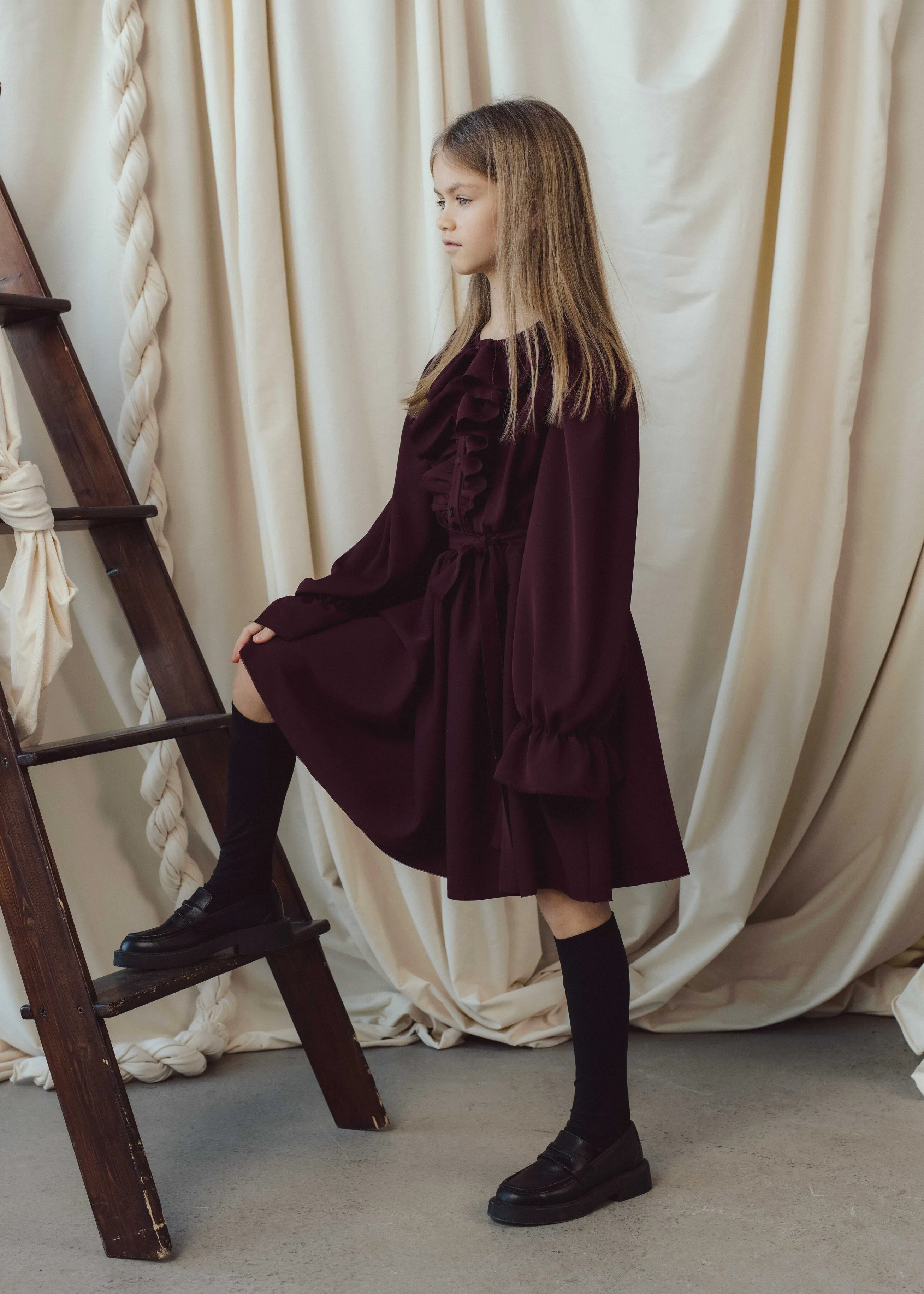 Royal Burgundy ERWYNN Dress