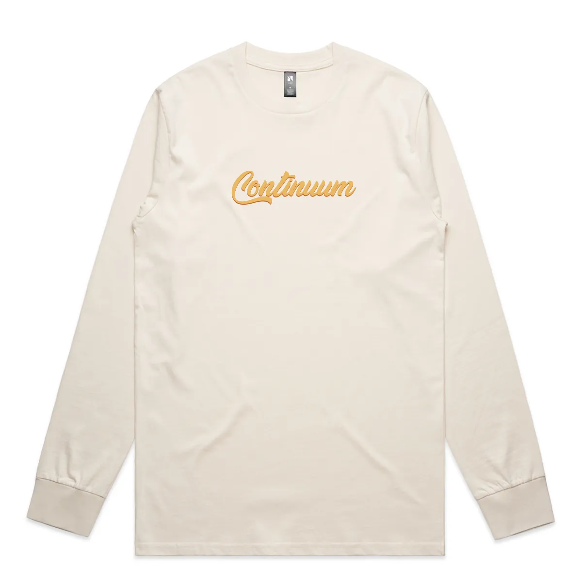 Cream Safari Logo Long Sleeve Tee by Continuum