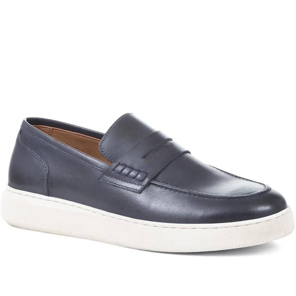 Sal 323 683 Leather Slip-On Loafers