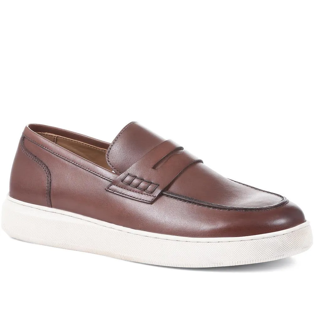 Sal 323 683 Leather Slip-On Loafers