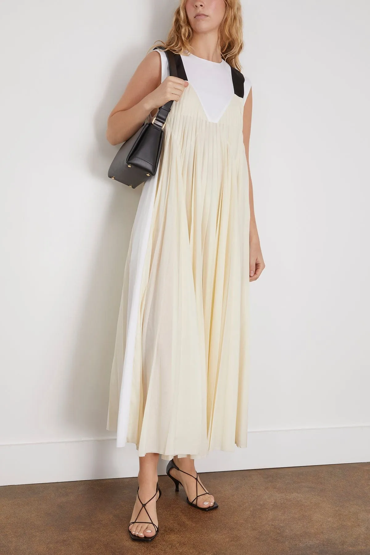 Butter Pleated Dress