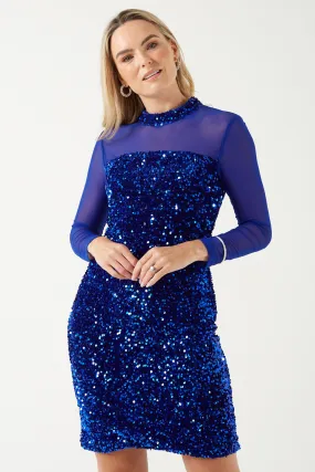 Sequin Mesh Dress