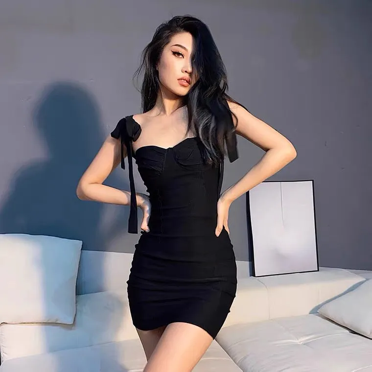 Sexy Black Sling Dress BY70129