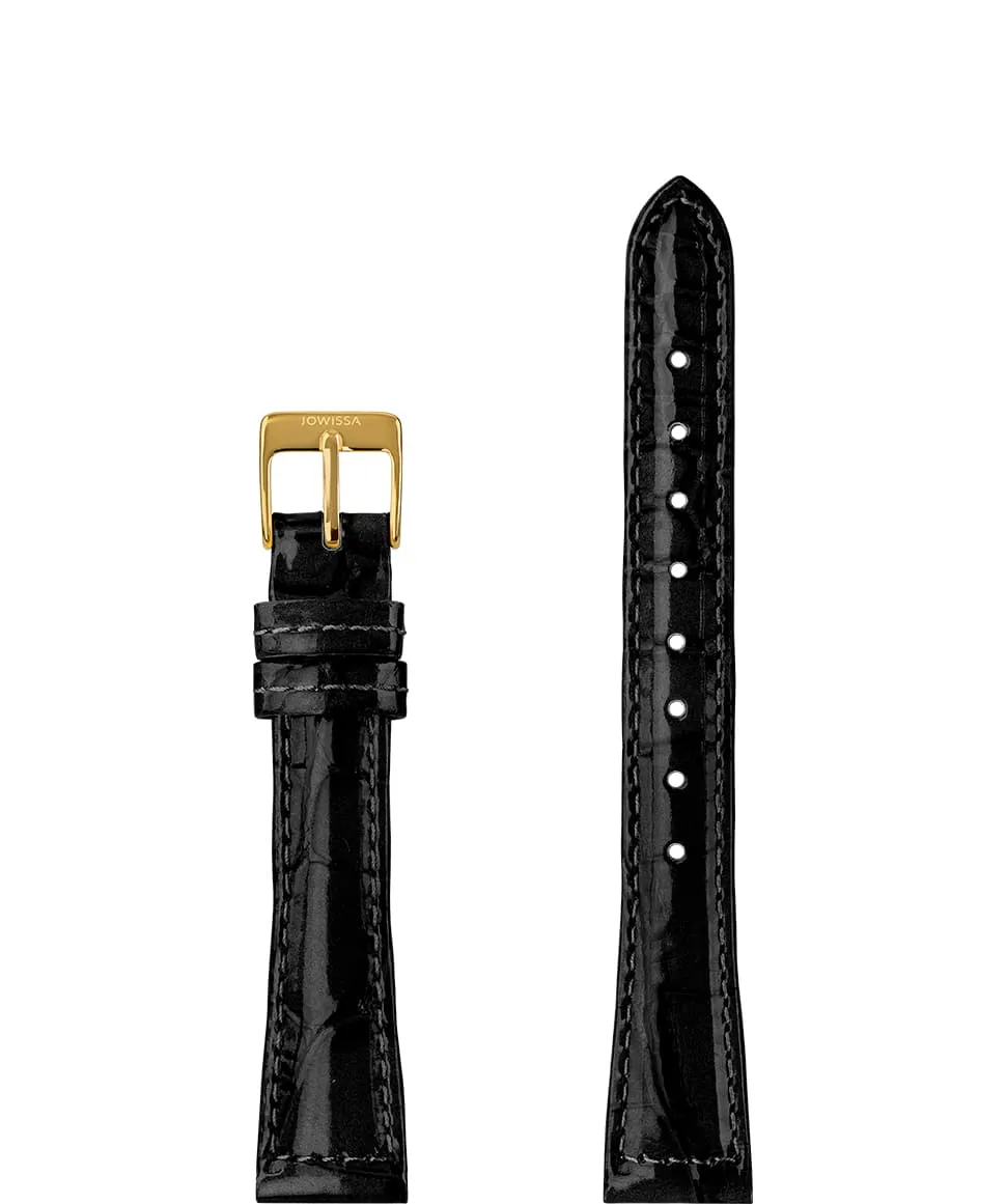 Glossy Crocodile Leather Watch Band E3.1439.M