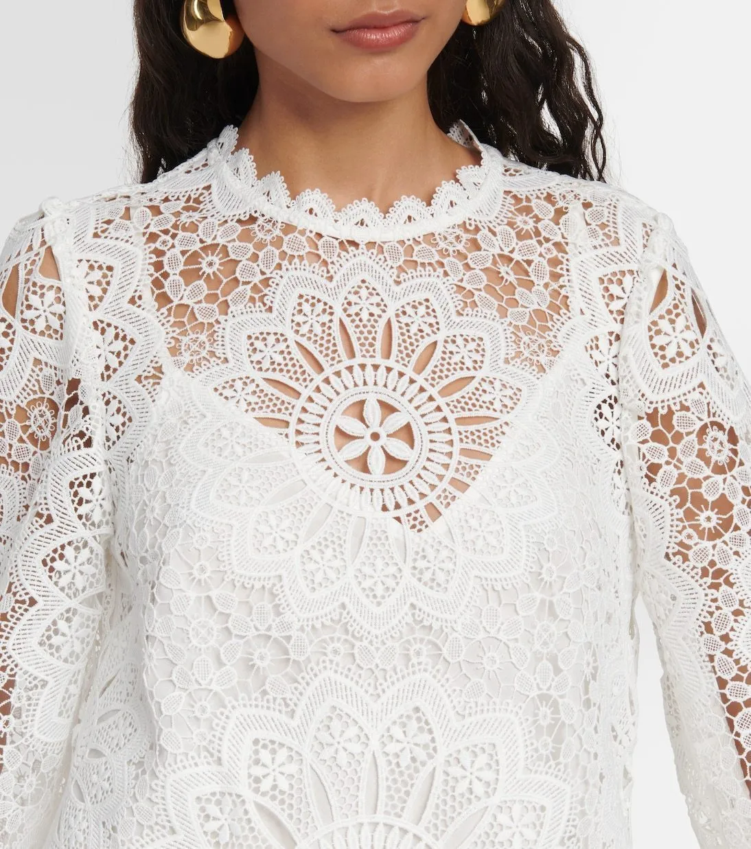 Zimmermann Casual Long Sleeve Cotton Party Lace