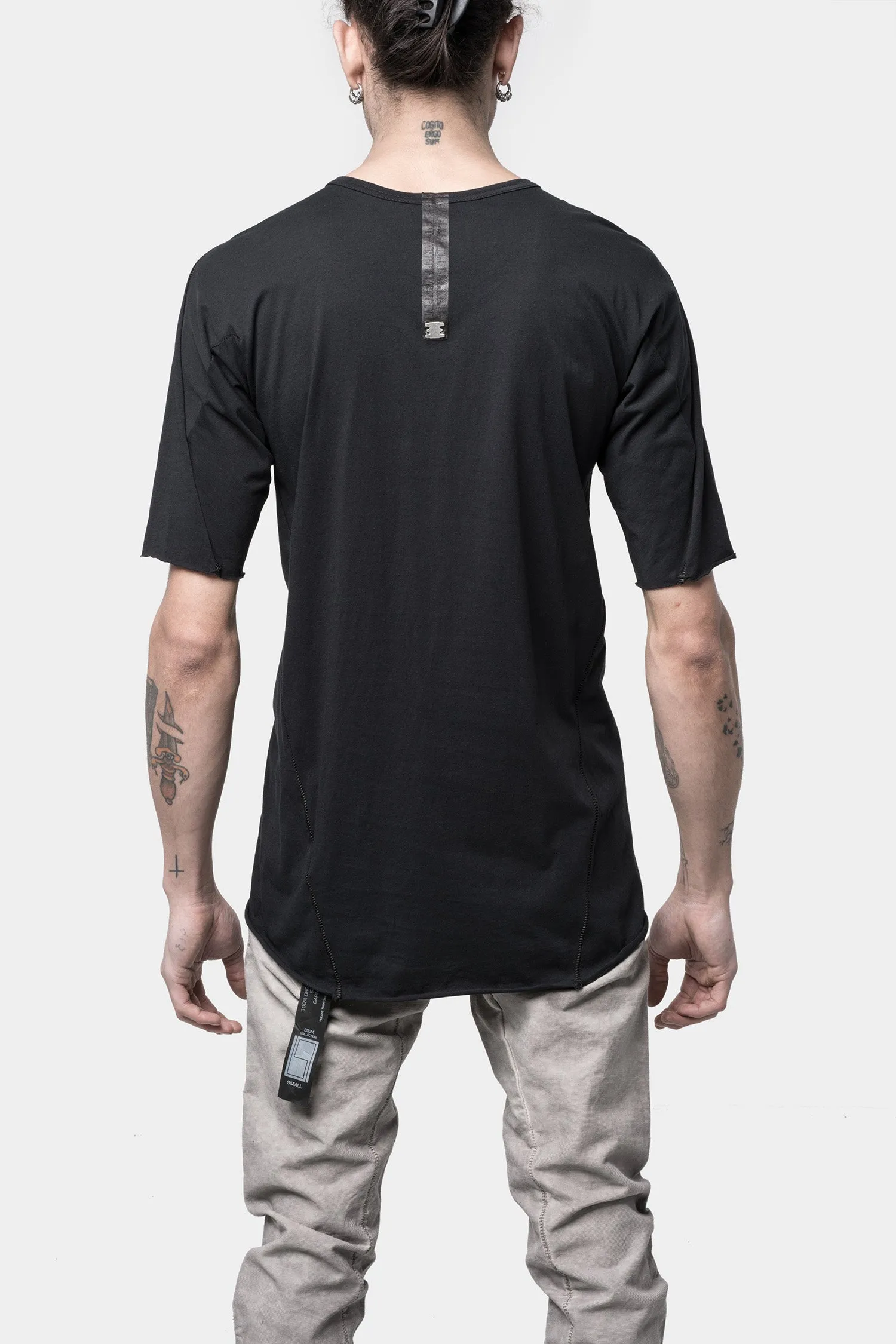 Noir Semi Raglan Short Sleeve T-Shirt