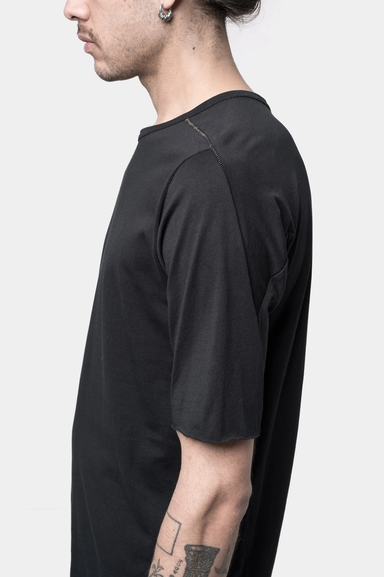 Noir Semi Raglan Short Sleeve T-Shirt