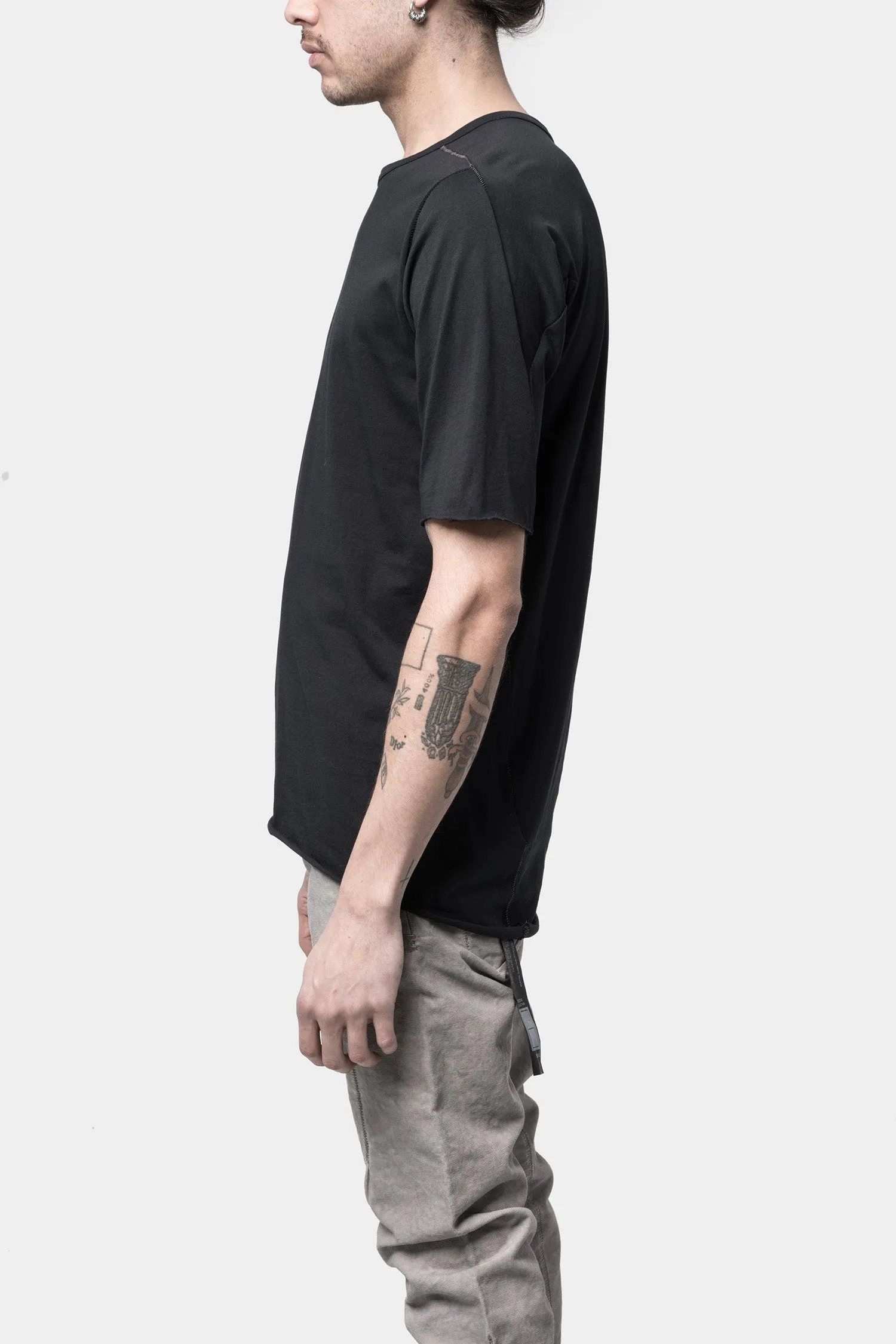 Noir Semi Raglan Short Sleeve T-Shirt