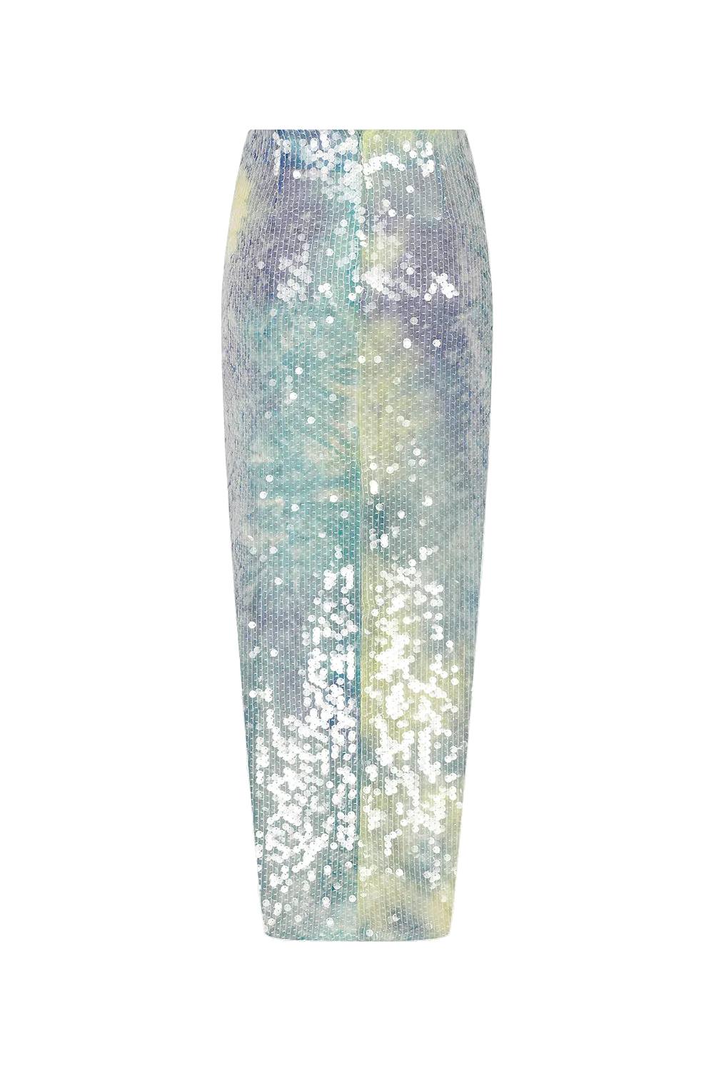 Aditi Silk Sequin Midi Skirt With Twist