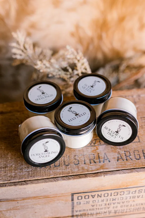 Stall Shavings Mason Jar Custom Candle