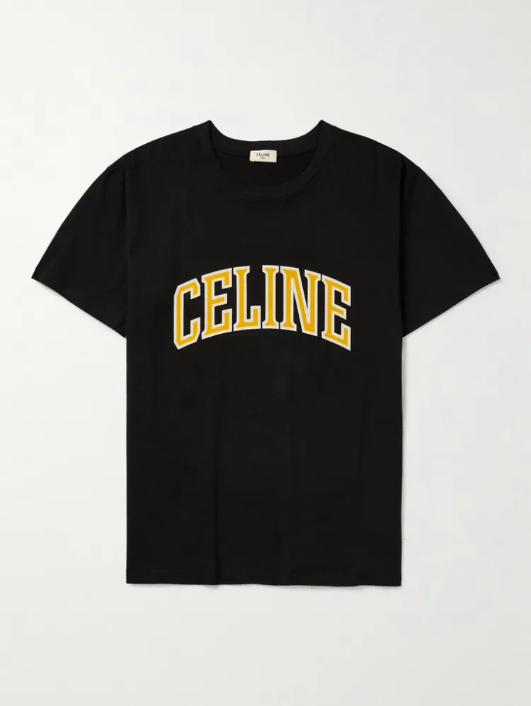 Luxury Cotton T-Shirts with Street Style by CELINE