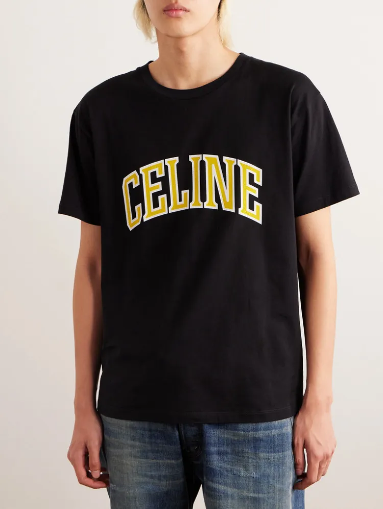 Luxury Cotton T-Shirts with Street Style by CELINE