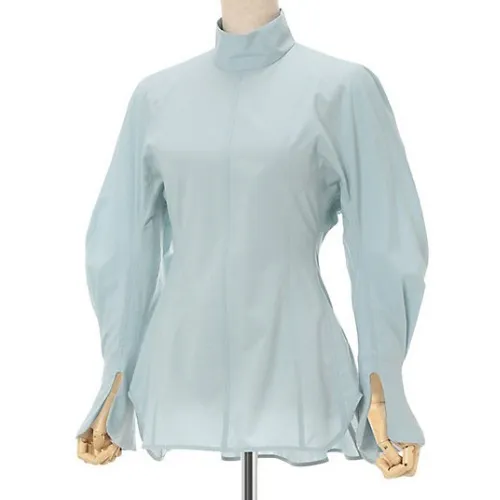 Street Style Plain Cotton Long Sleeves Shirt & Blouse