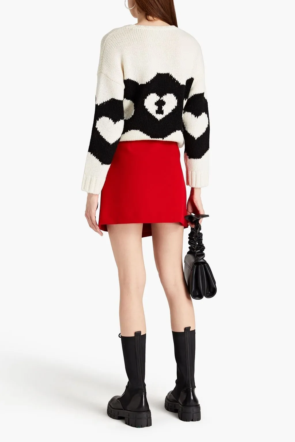 RED VALENTINO Crew Neck Wool Rib