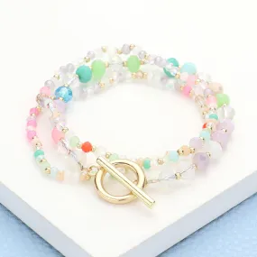 Stunning Faceted Beaded Bracelets Set by iLLASPARKZ