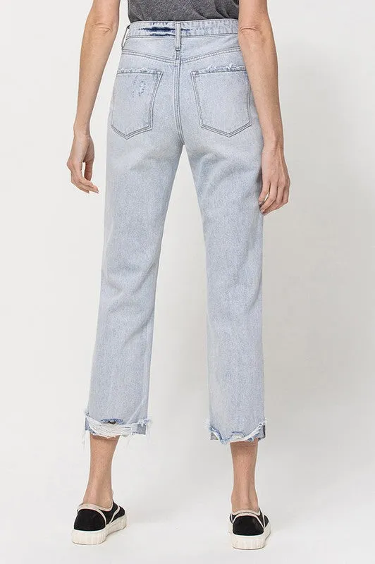 Straight Leg High Waist Jeans