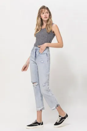 Straight Leg High Waist Jeans