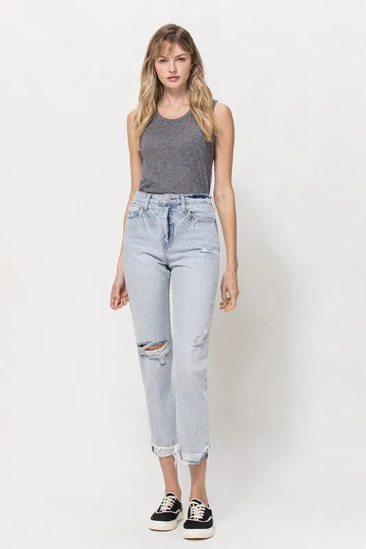 Straight Leg High Waist Jeans