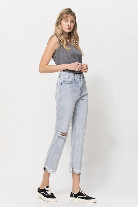 Straight Leg High Waist Jeans